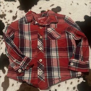 Plaid Red Kids Shirt by OshKosh B'gosh